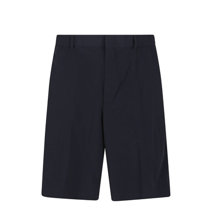 Stretch Nylon Elasticated-Back Bermuda Shorts