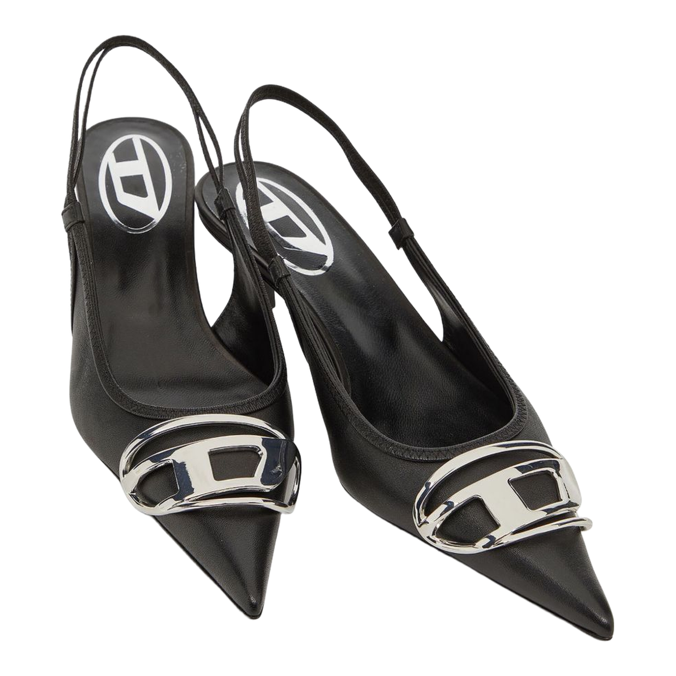 D-Venus SB 40 Slingback Pumps Black