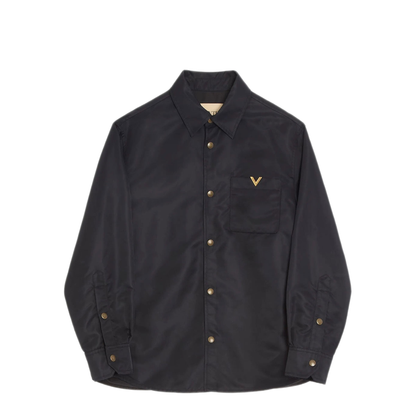 MAYFEYR - Valentino - Nylon Shirt Jacket With Vgold - VCIO06BET0NO