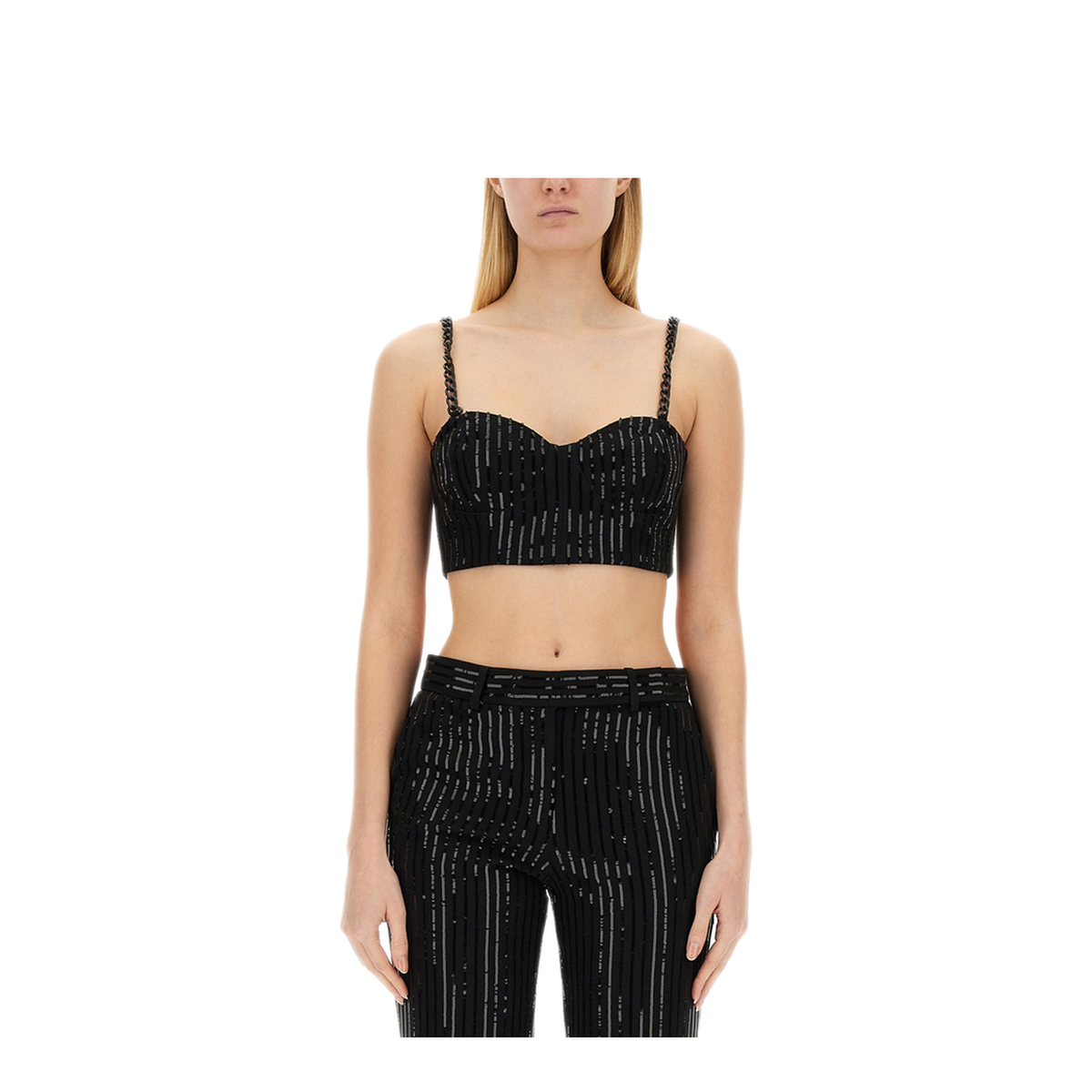 MAYFEYR - MICHAEL BY MICHAEL KORS - Crepe Bustier Top - MH340JZENX001BLACK