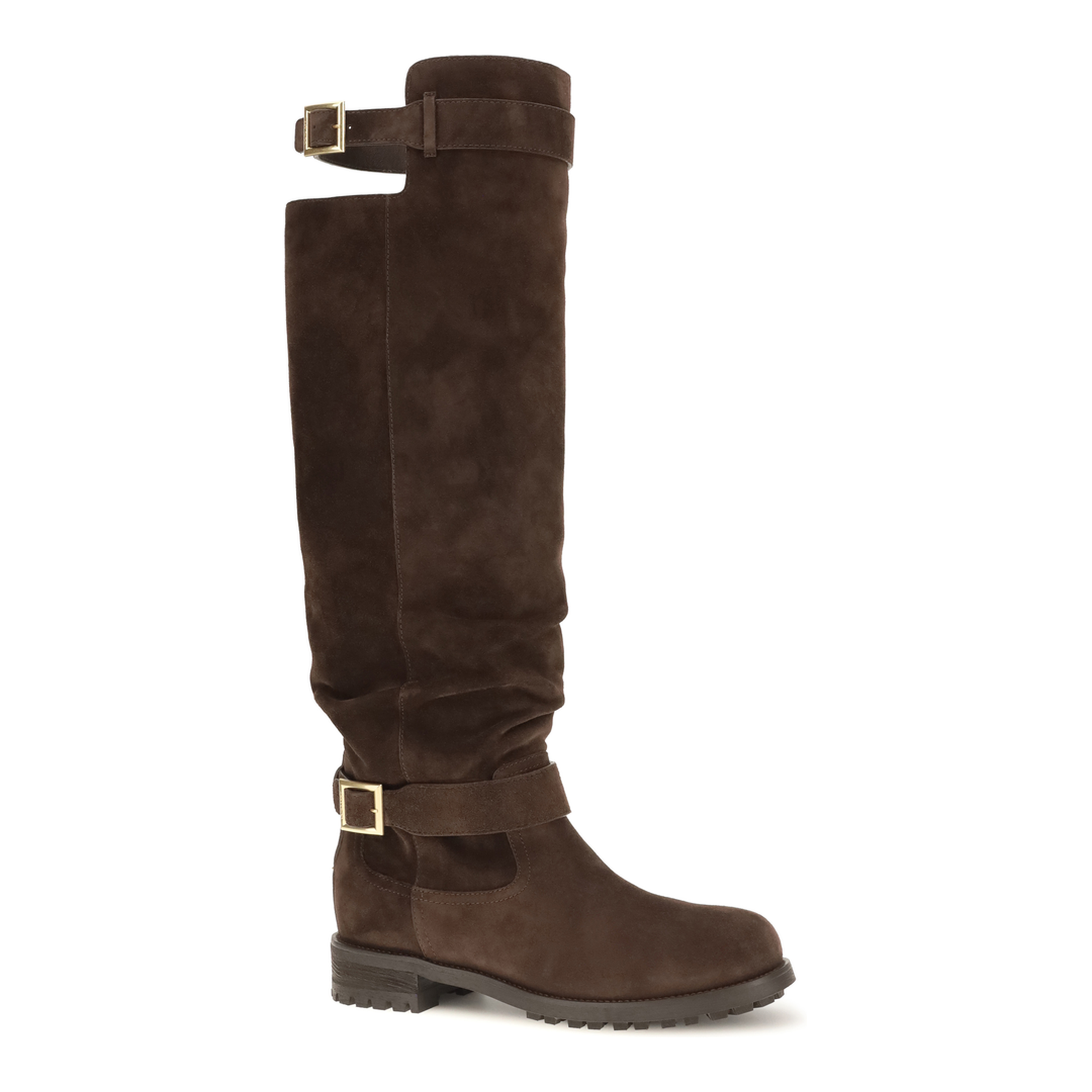 MAYFEYR - Jimmy Choo - Knee High Biker Boots - J000185196CHOCOLATE