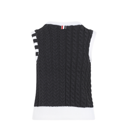 MAYFEYR - Thom Browne - Aran Cable Shell Top - FKV237AY1024025