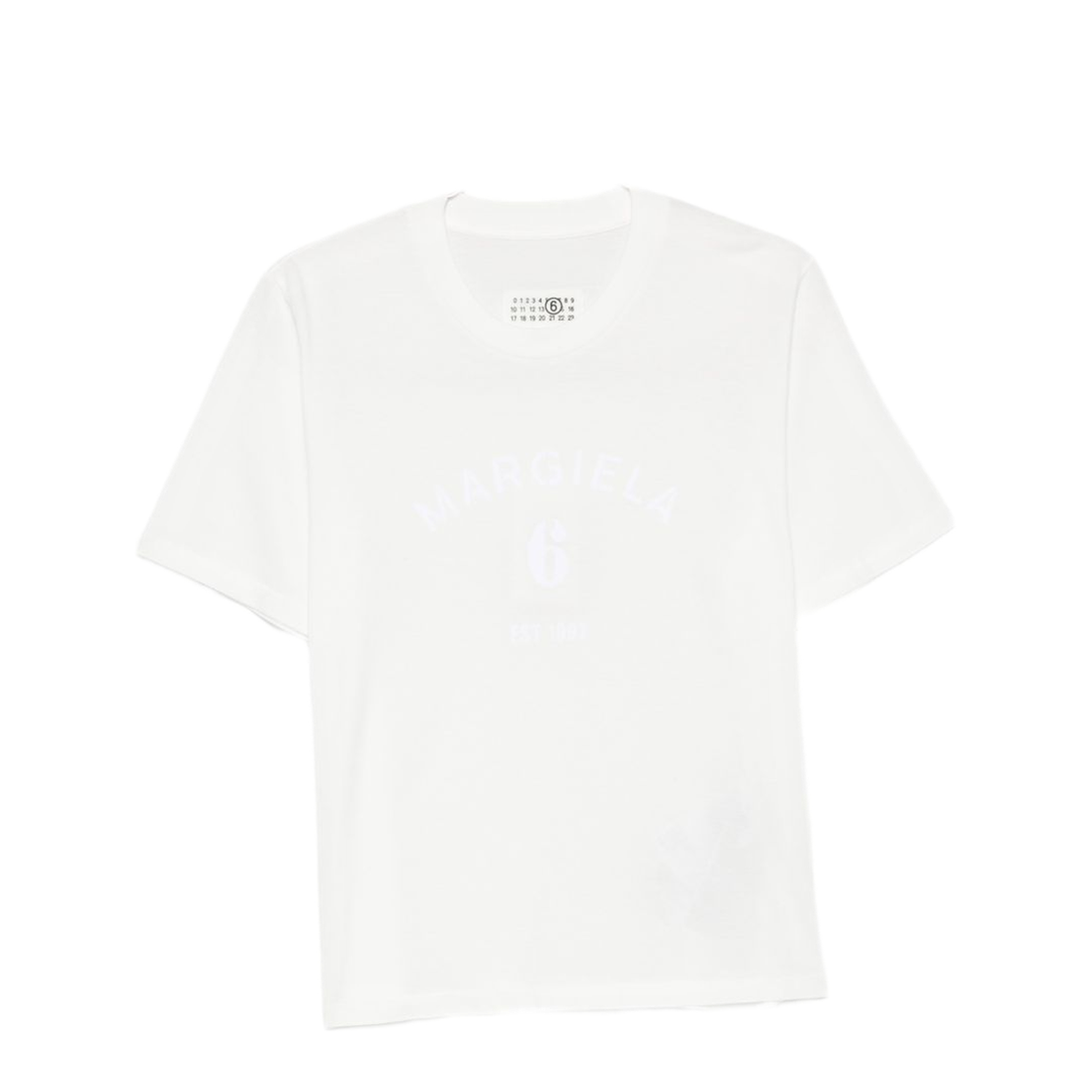 MAYFEYR - Mm6 Maison Margiela - White Logo Cotton T Shirt - S62GD0225M20048101