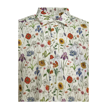 MAYFEYR -  - Casual Floral Shirt - WQB013S261WHRDPRPLBLU