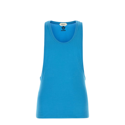 Cotton-Jersey Tank Top Light Blue