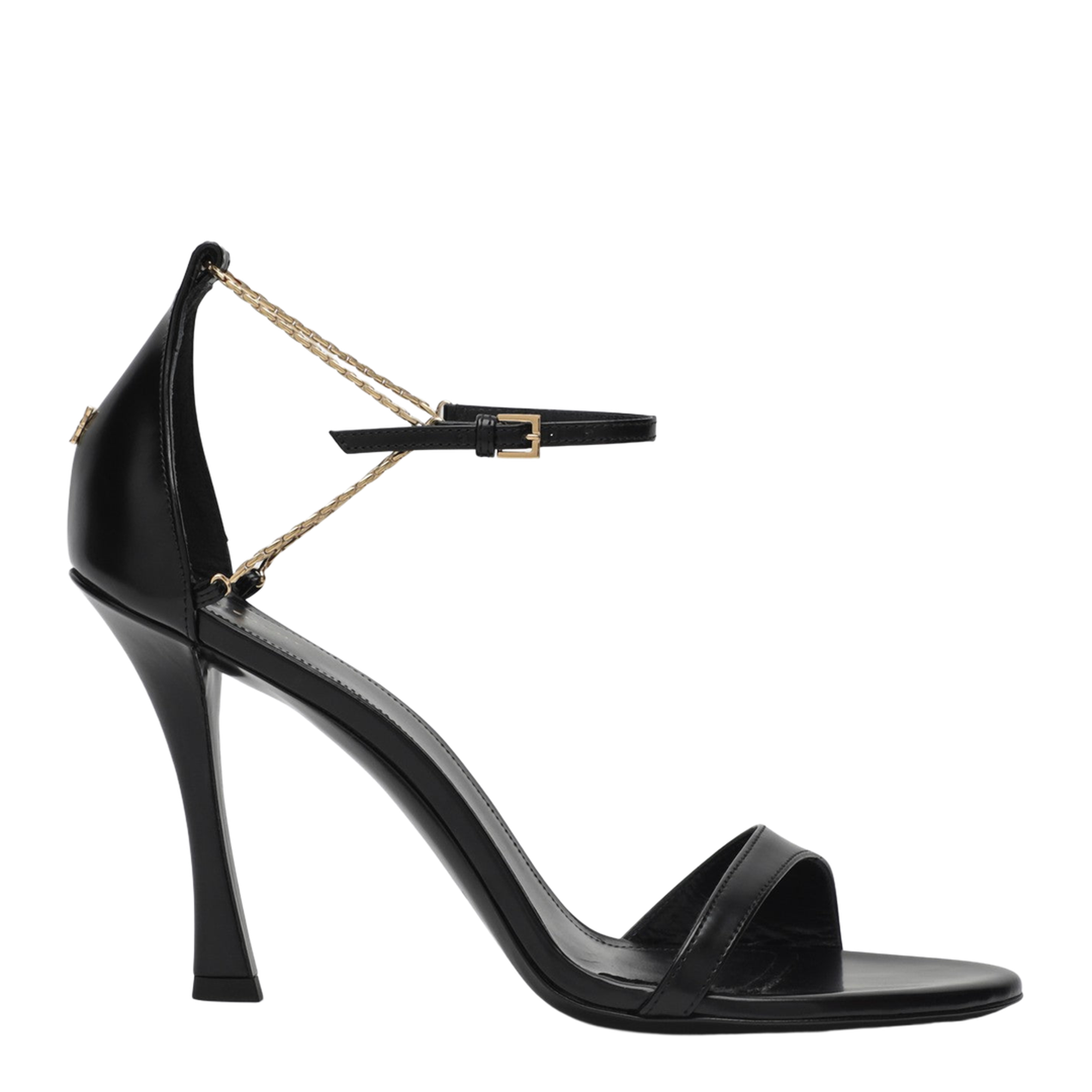 4G Liquid 95 Sandals in Black Leather
