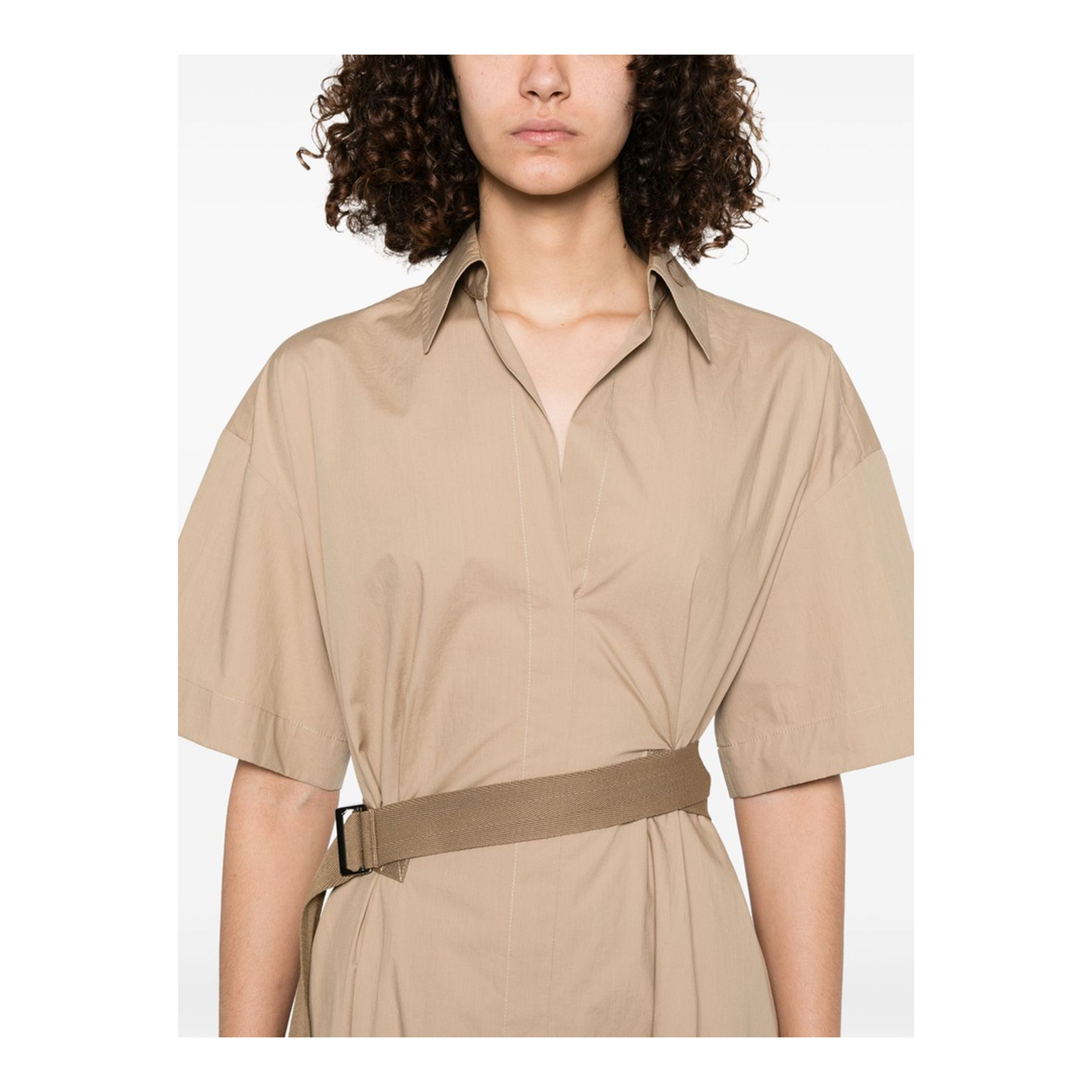 Poplin Midi Dress