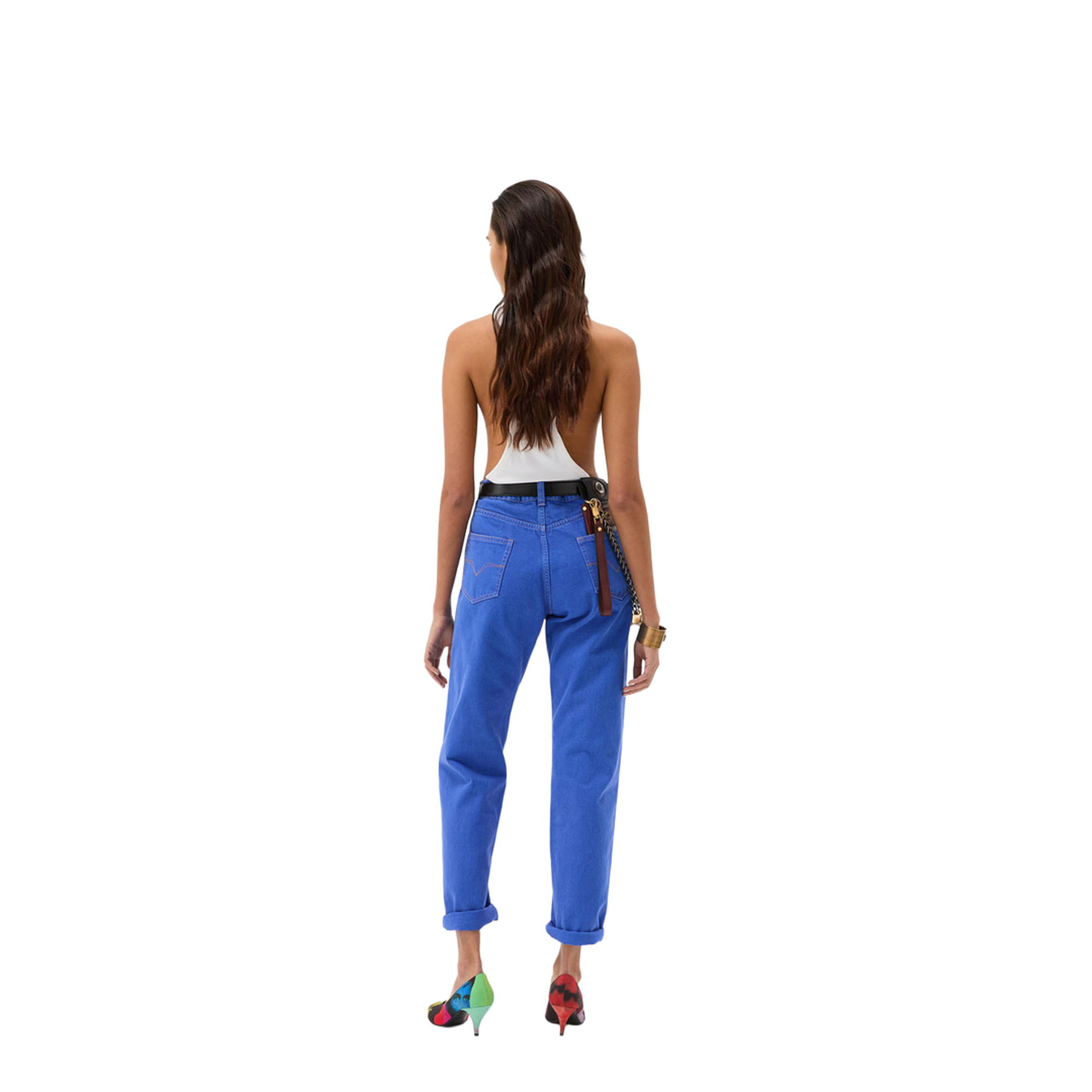 MAYFEYR - Versace - Regular Waist Colored Denim Jeans - 10245691A17871