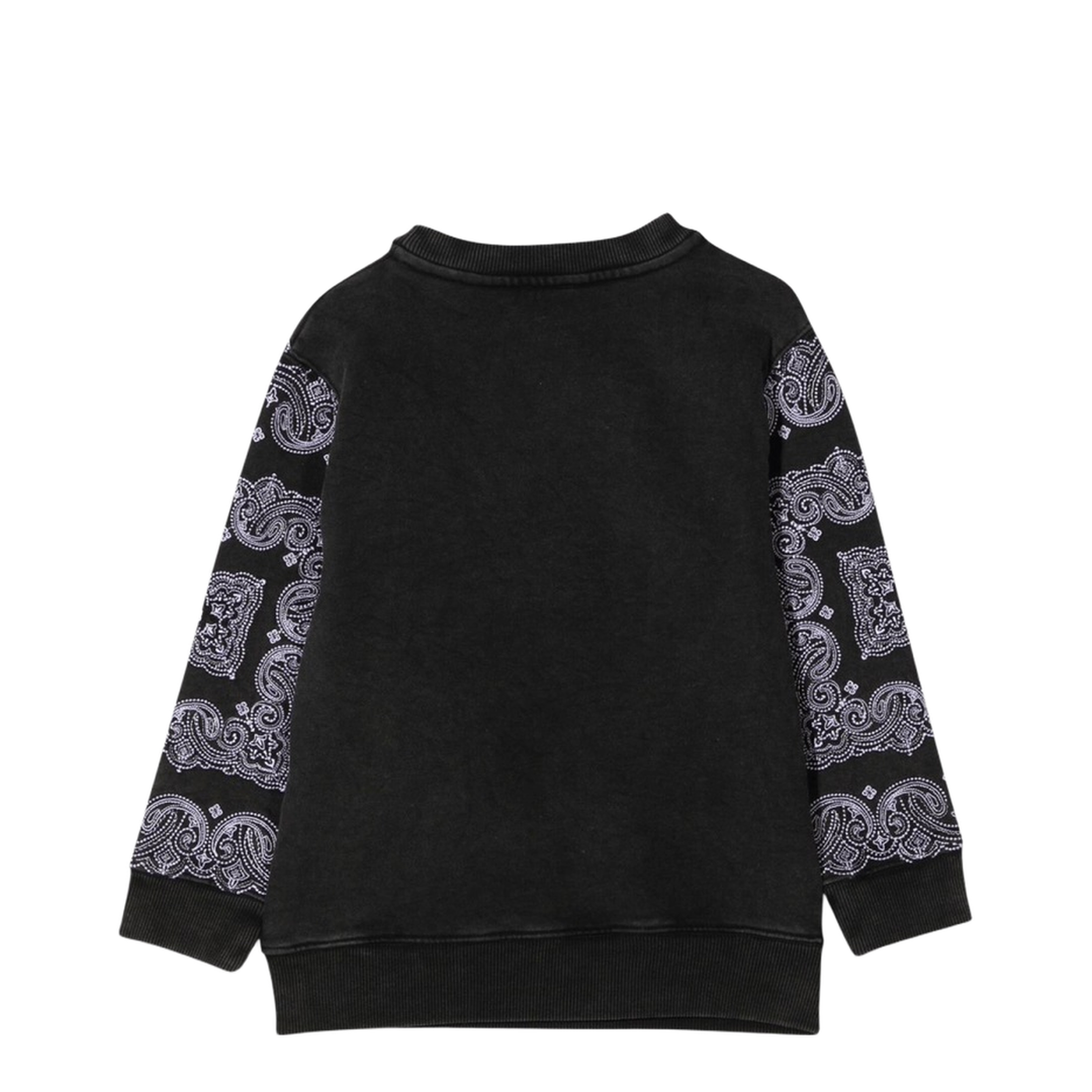 Crewneck Sweatshirt Patterned Print and Logo