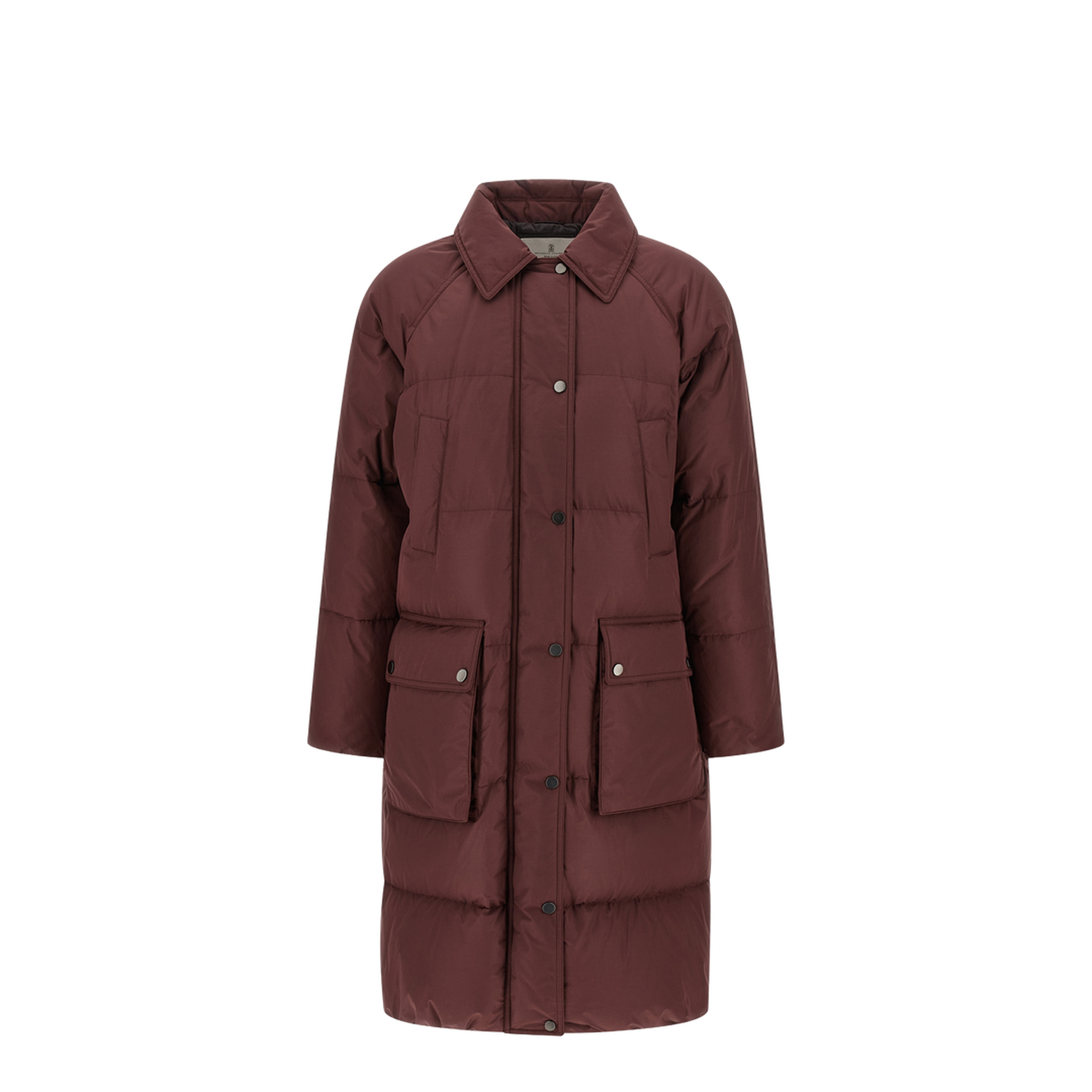 Shiny Zipper Pull Down Jacket