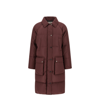 Shiny Zipper Pull Down Jacket