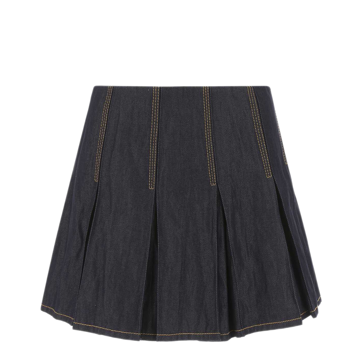 MAYFEYR - Bottega Veneta - Dark Blue Denim Mini Skirt - 700946V1VA03399