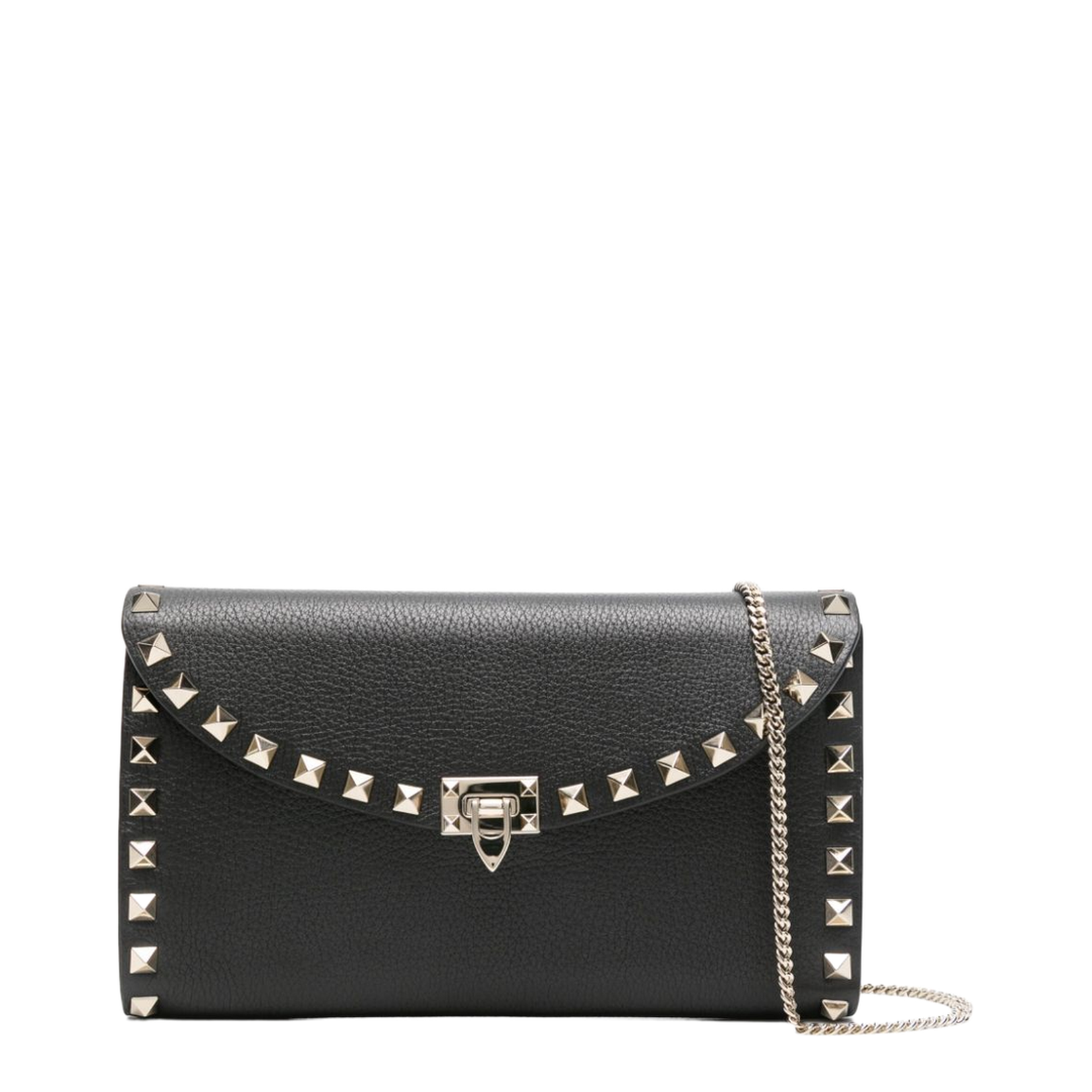 Leather Rockstud Mini Bag with Strap