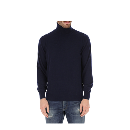 Long-Sleeved Turtleneck Jumper - Blue