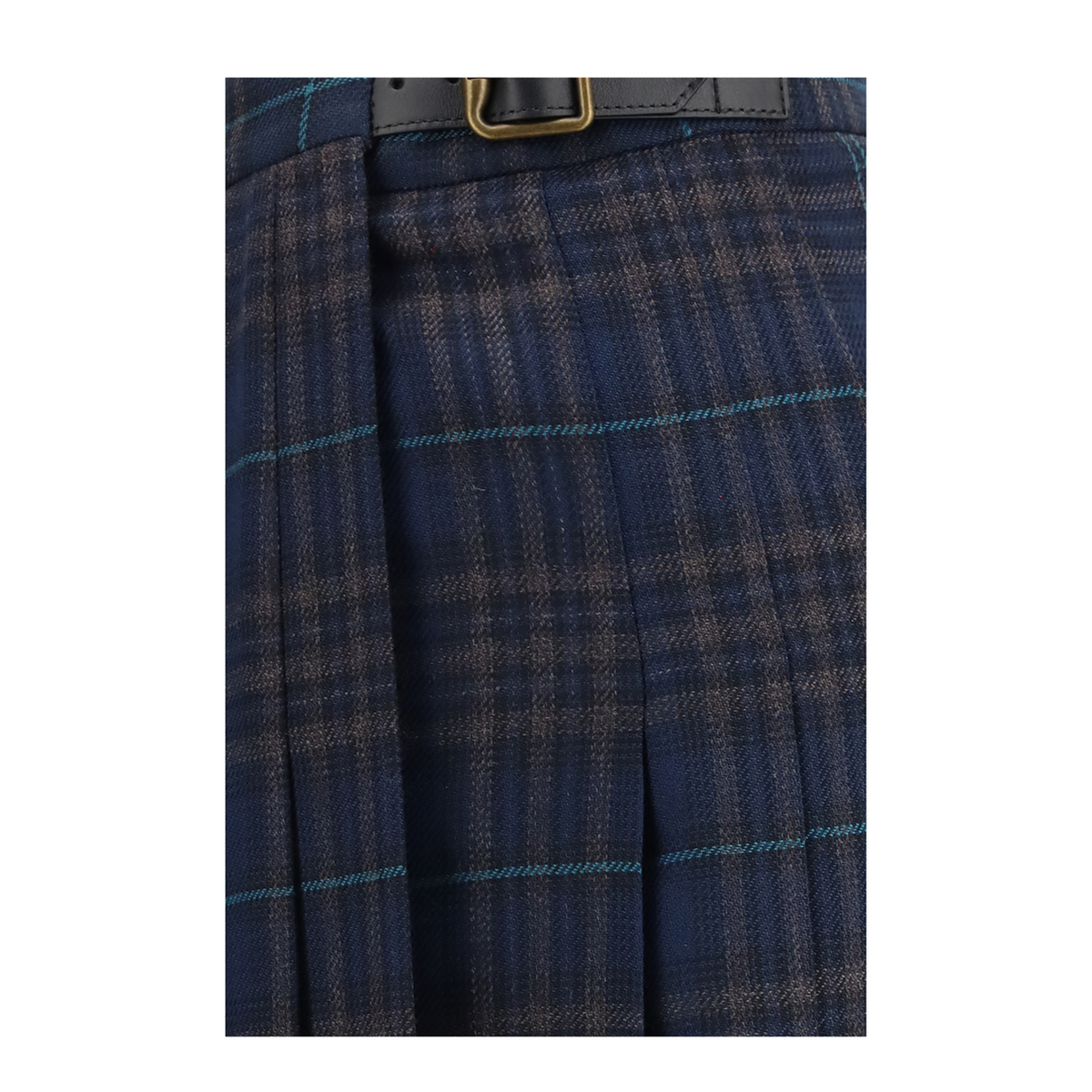 MAYFEYR - Burberry - Pleated Check Wool Blend Skirt - 8131308C7157