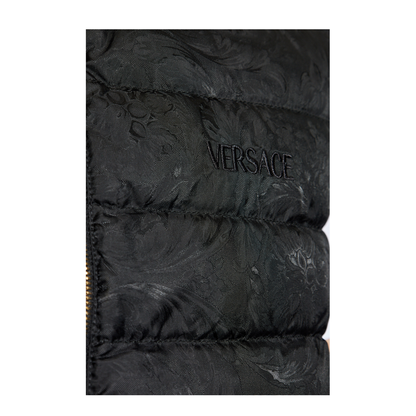 Down Vest with a Stand-Up Collar