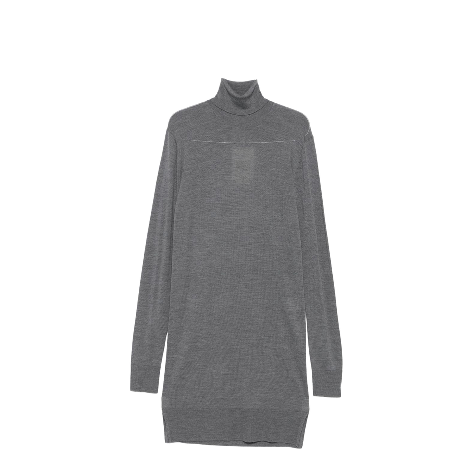 Wool Turtleneck Midi Dress