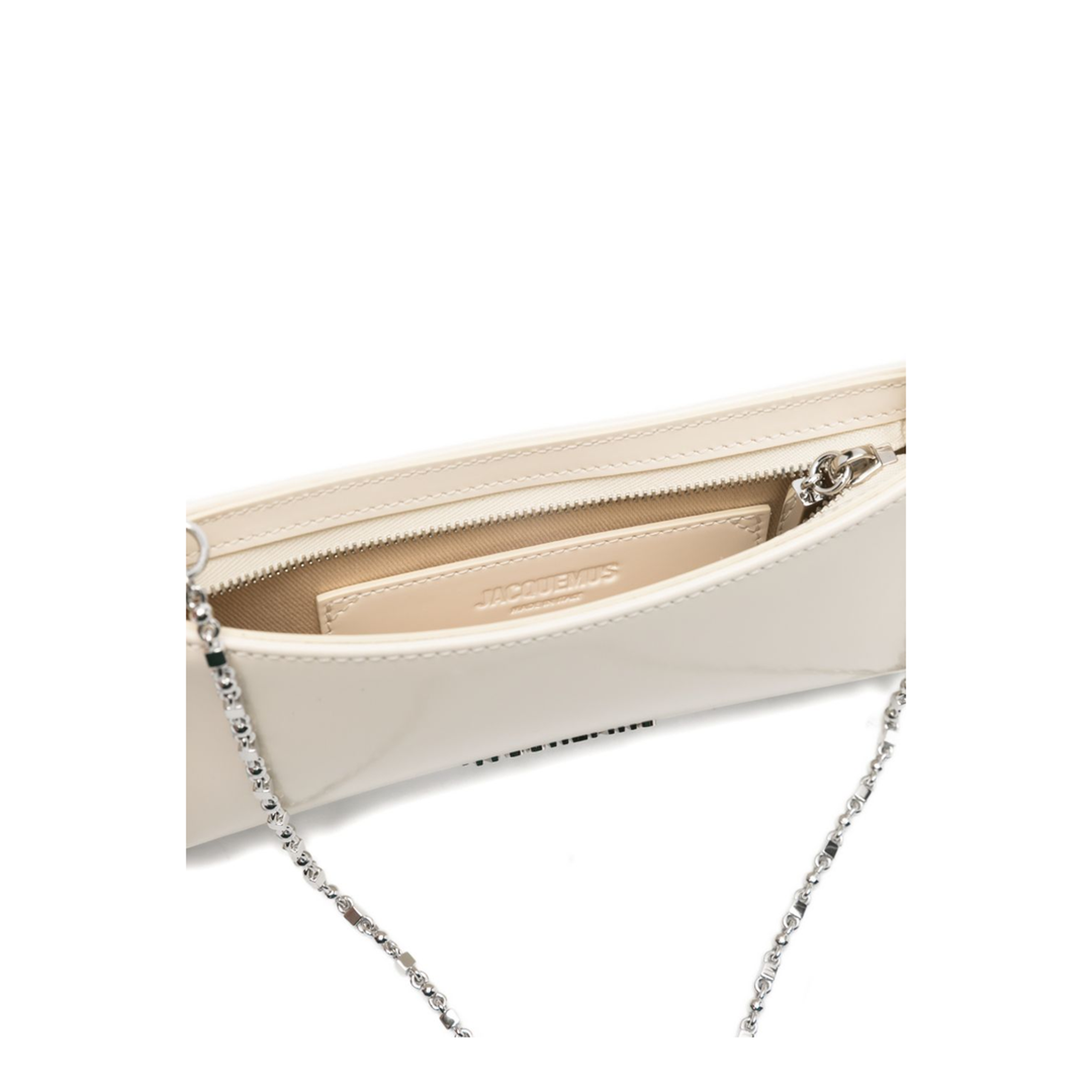 Bisou Chaîne Small Calfskin Shoulder Bag - Light Ivory