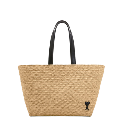 Ami de Coeur Raffia Tote Bag - Natural