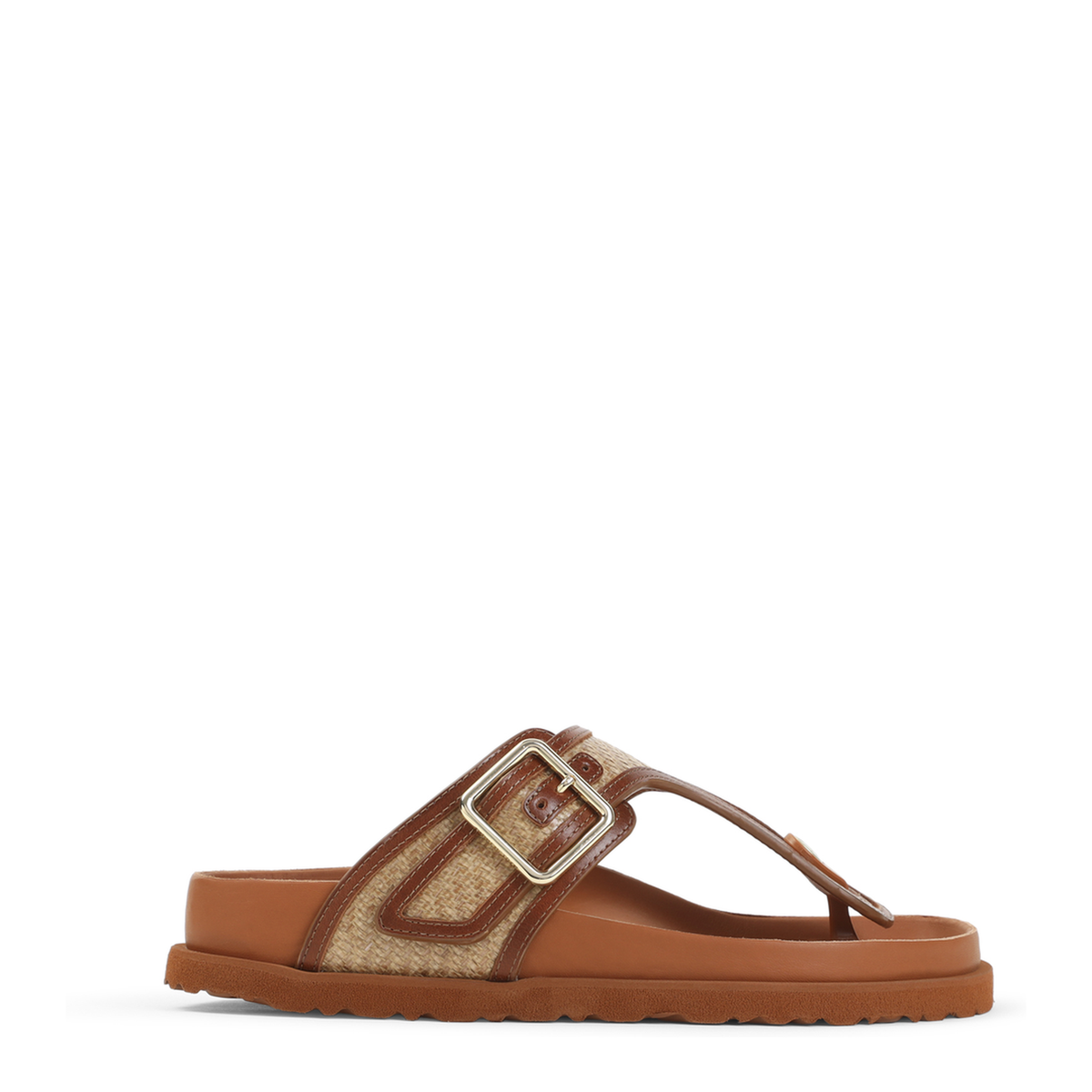 MAYFEYR - Birkenstock 1774 - Gizeh Frames Raffia Sandals - 1033111GINGER