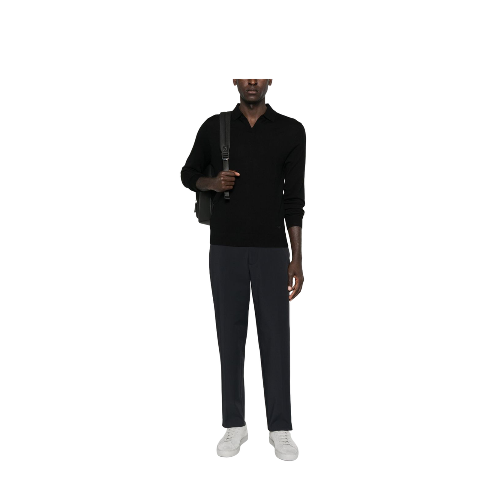 Polo Neck Sweater Black