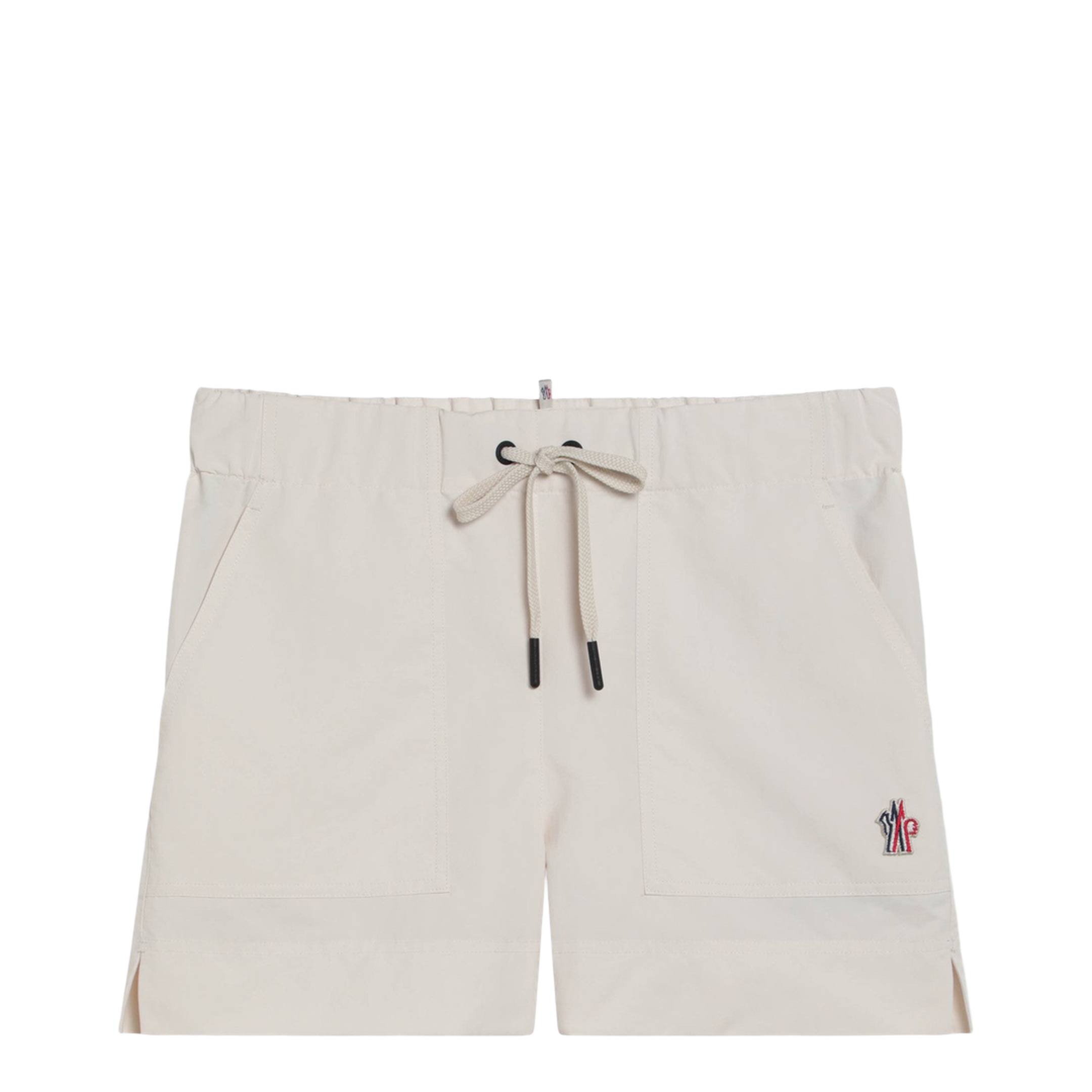 Beige Technical Froissé Shorts