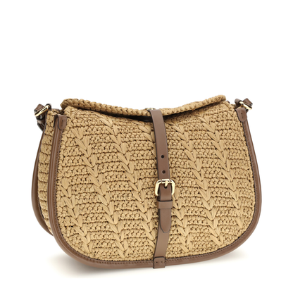 MAYFEYR - Etro - Raffia Crochet Pony Shoulder Bag - WP1C0019AE302