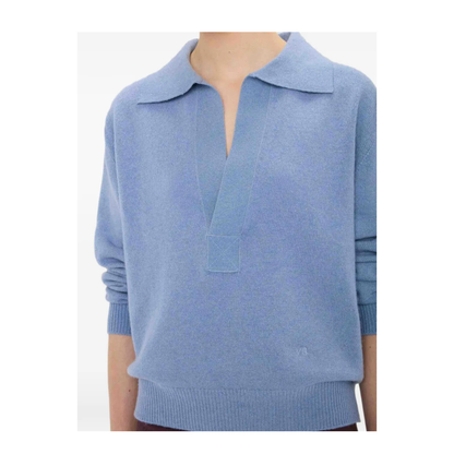 MAYFEYR - Victoria Beckham - Genevieve Polo Jumper In Merino Wool - 1326KJU007475A9901