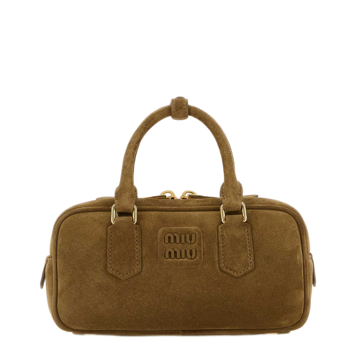 MAYFEYR - Miu Miu - Biscuit Suede Arcadie Handbag - 5BB142VOON2CS4F0393