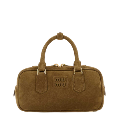 MAYFEYR - Miu Miu - Biscuit Suede Arcadie Handbag - 5BB142VOON2CS4F0393