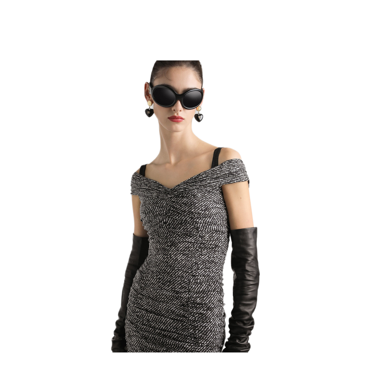 MAYFEYR - Dolce & Gabbana - Fitted Silk Dress With Diagonal Print - F6TWBTFSA72HH5QT