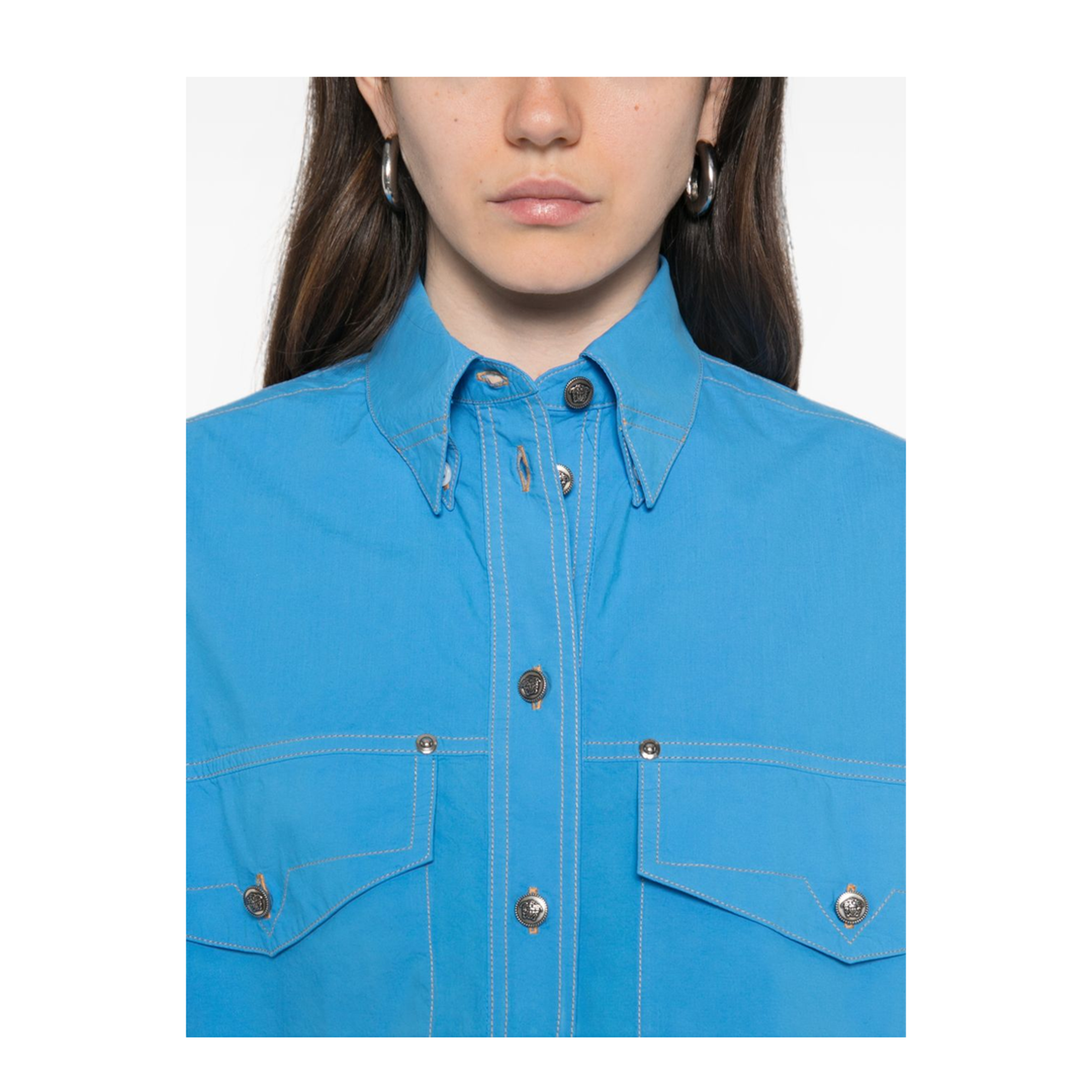 MAYFEYR - Versace - Light Blue Shirts - 10256761A183961VG80