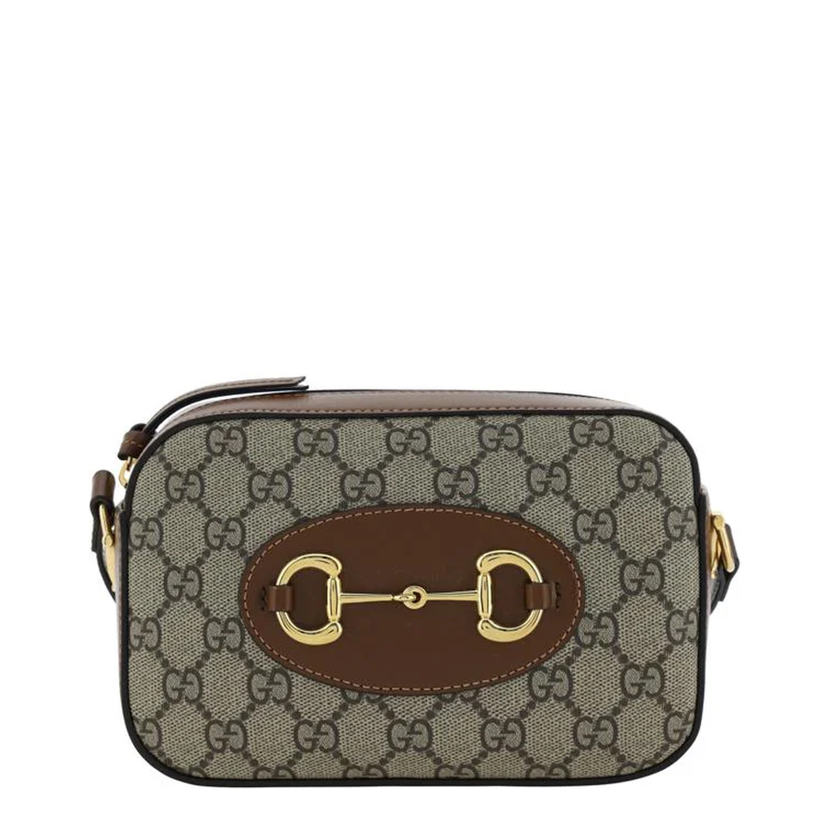 Horsebit 1955 Small Leather Shoulder Bag - Brown