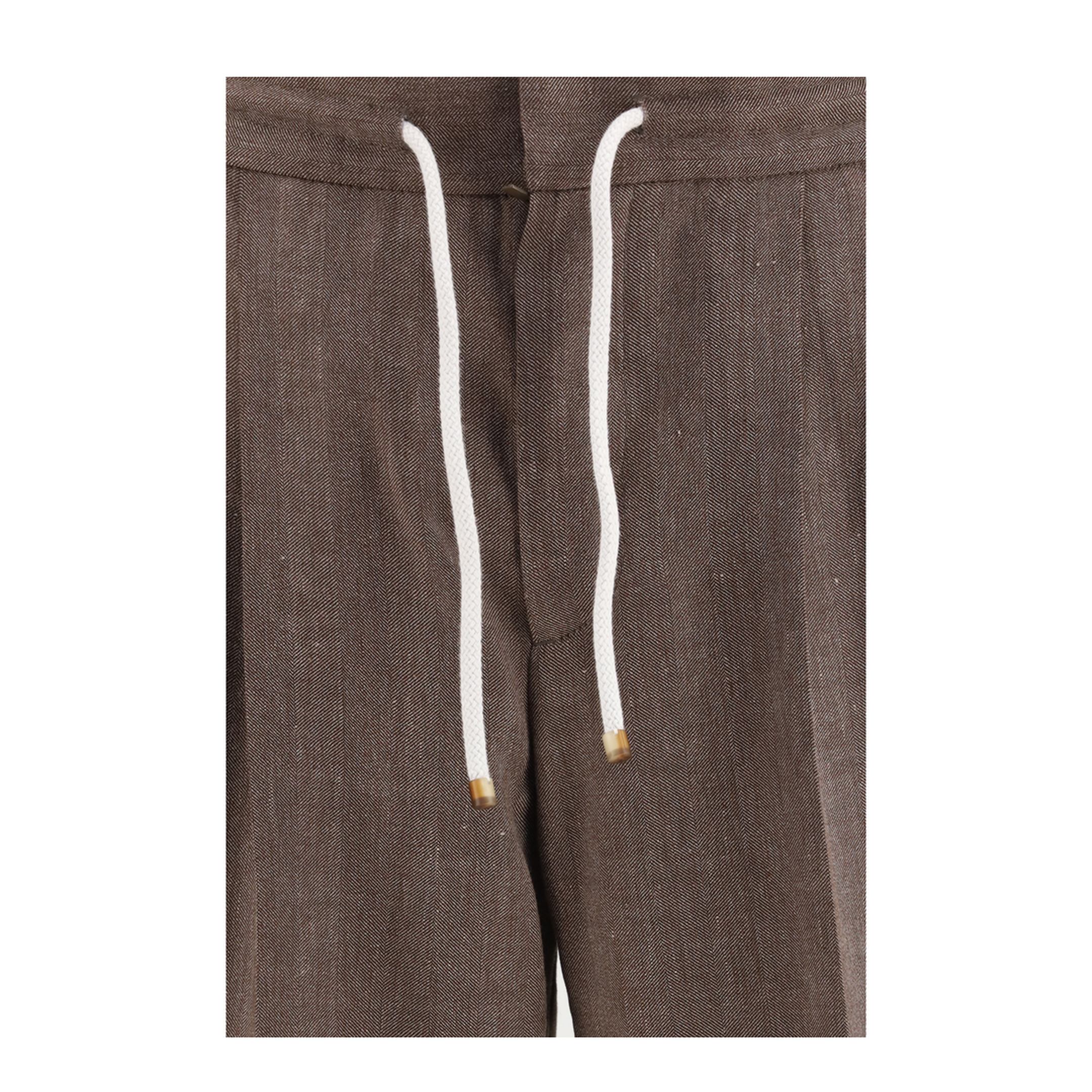 MAYFEYR - Brunello Cucinelli - Herringbone Linen And Wool Pants - MZ408E1710C009