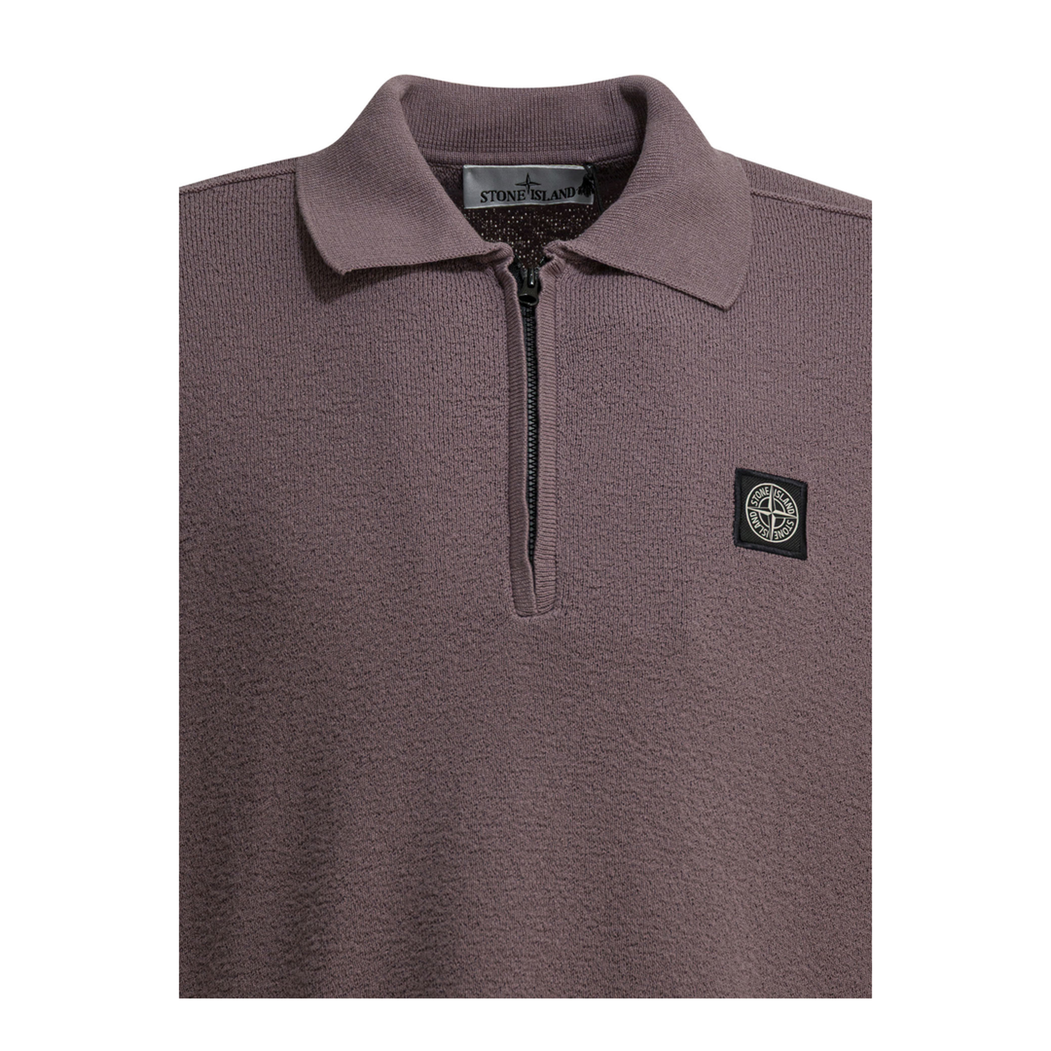 MAYFEYR - Stone Island - Polo Shirt With Half Zipper And Logo - 5100021S01B9V008F