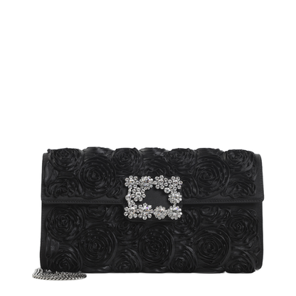 Envelope Flap Rose Flower Buckle Shoulder Bag