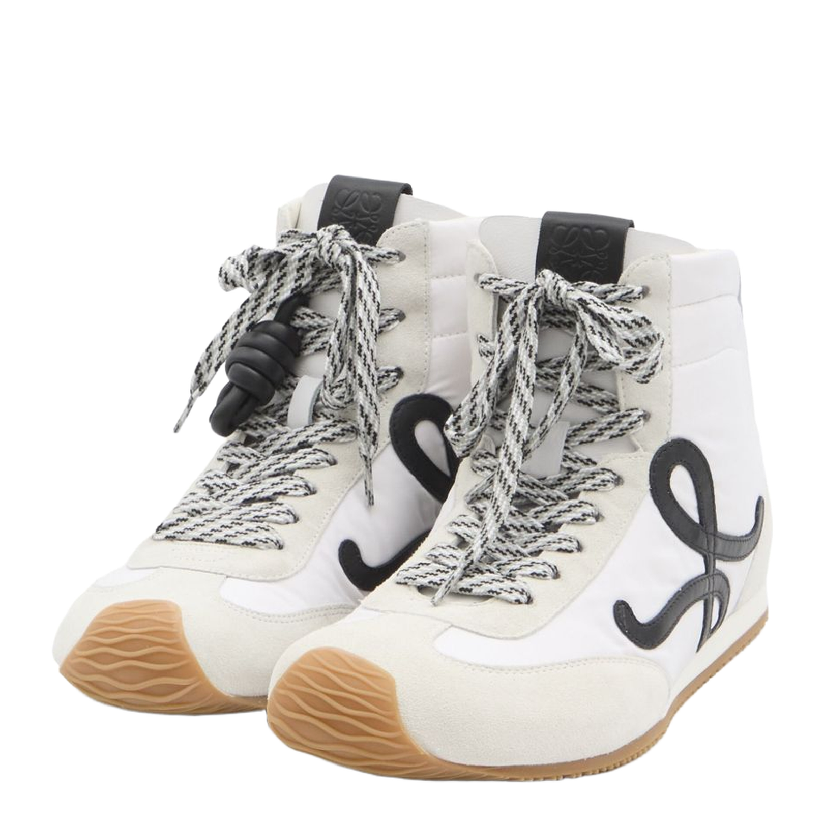 White Ballet Runner 2.0 High-Top Sneakers