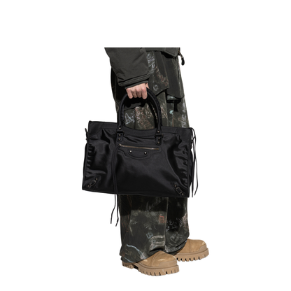 Le City Large Nylon Tote Bag - Black