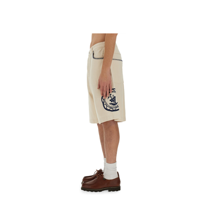 MAYFEYR - DRÔLE DE MONSIEUR - Cotton Bermuda Shorts - BS127CO119ECRU