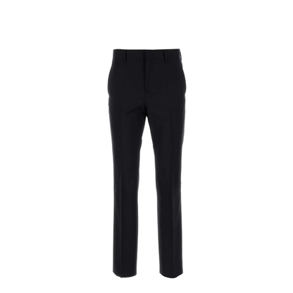 Midnight Blue Wool Blend Pants