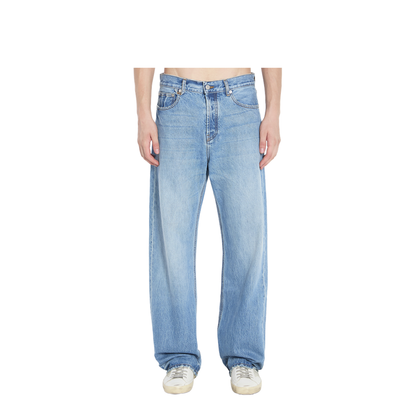 Straight de-Nîmes Denim Pants