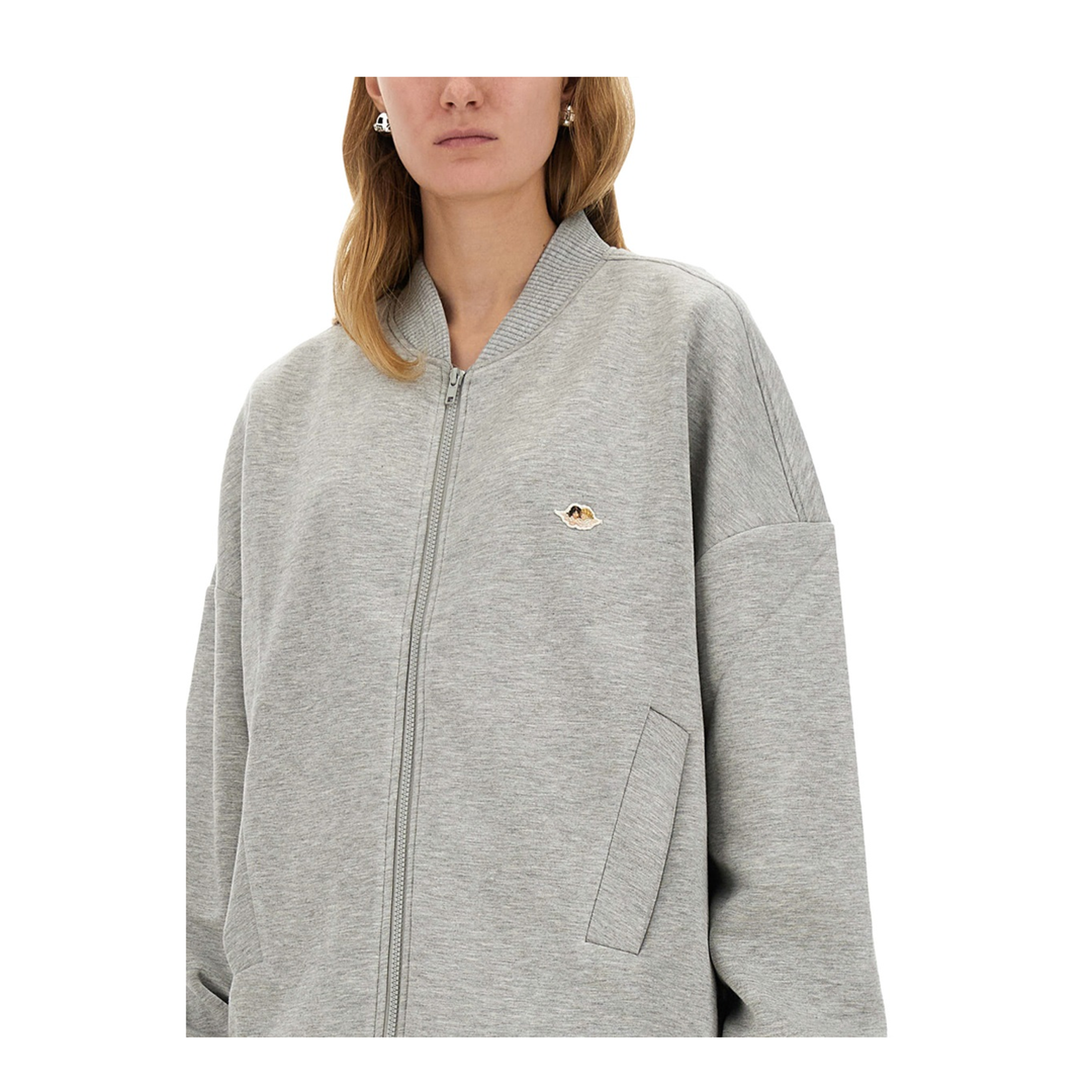 MAYFEYR - FIORUCCI - Zippered Sweatshirt Angel - U01FMOJA271NE01GY01GREY