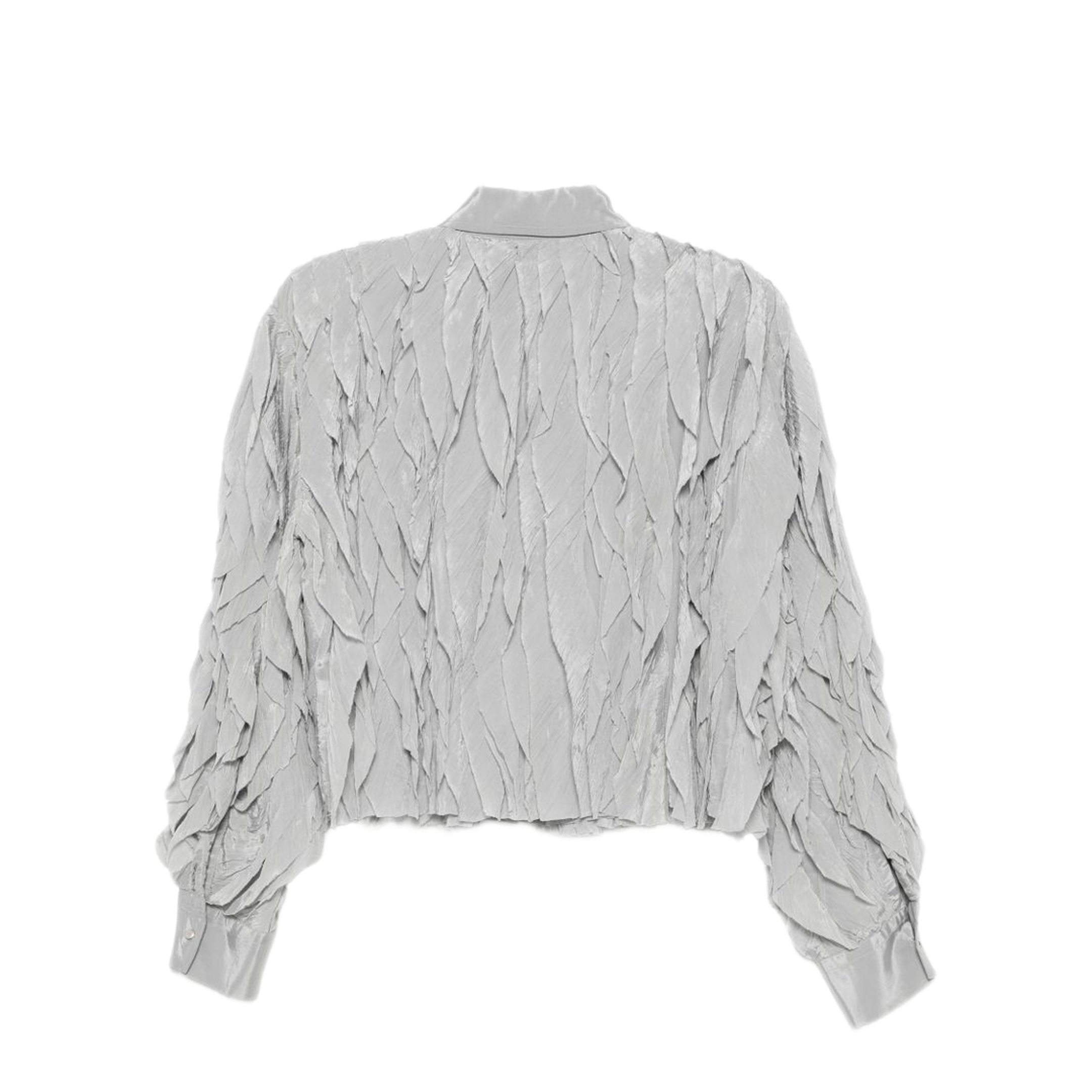 MAYFEYR - Alysi - Grey Crinkled Texture Shirt - 266202A6029PL