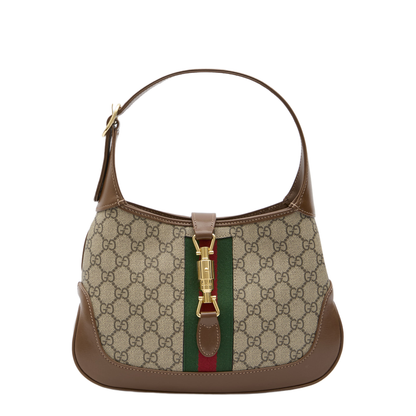 Ophidia Canvas Shoulder Bag - Brown