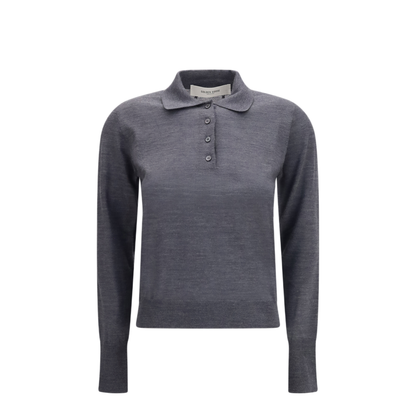 MAYFEYR - Golden Goose - Long Sleeve Merino Wool Polo - GWP01354P00104160318