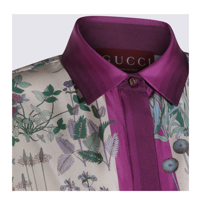 Printed Silk Twill Shirt
