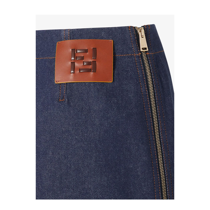 Navy Blue Mini Skirt
