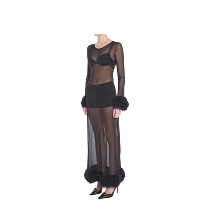 see through jersey dress Amazon.com: LROSEY Women Sexy Jacquard Ribbed Maxi Dress Bodycon See Through Spaghetti Strap Sheer Mesh Dresses for Club Cocktail Wedding Black : Clothing, Shoes & Jewelry