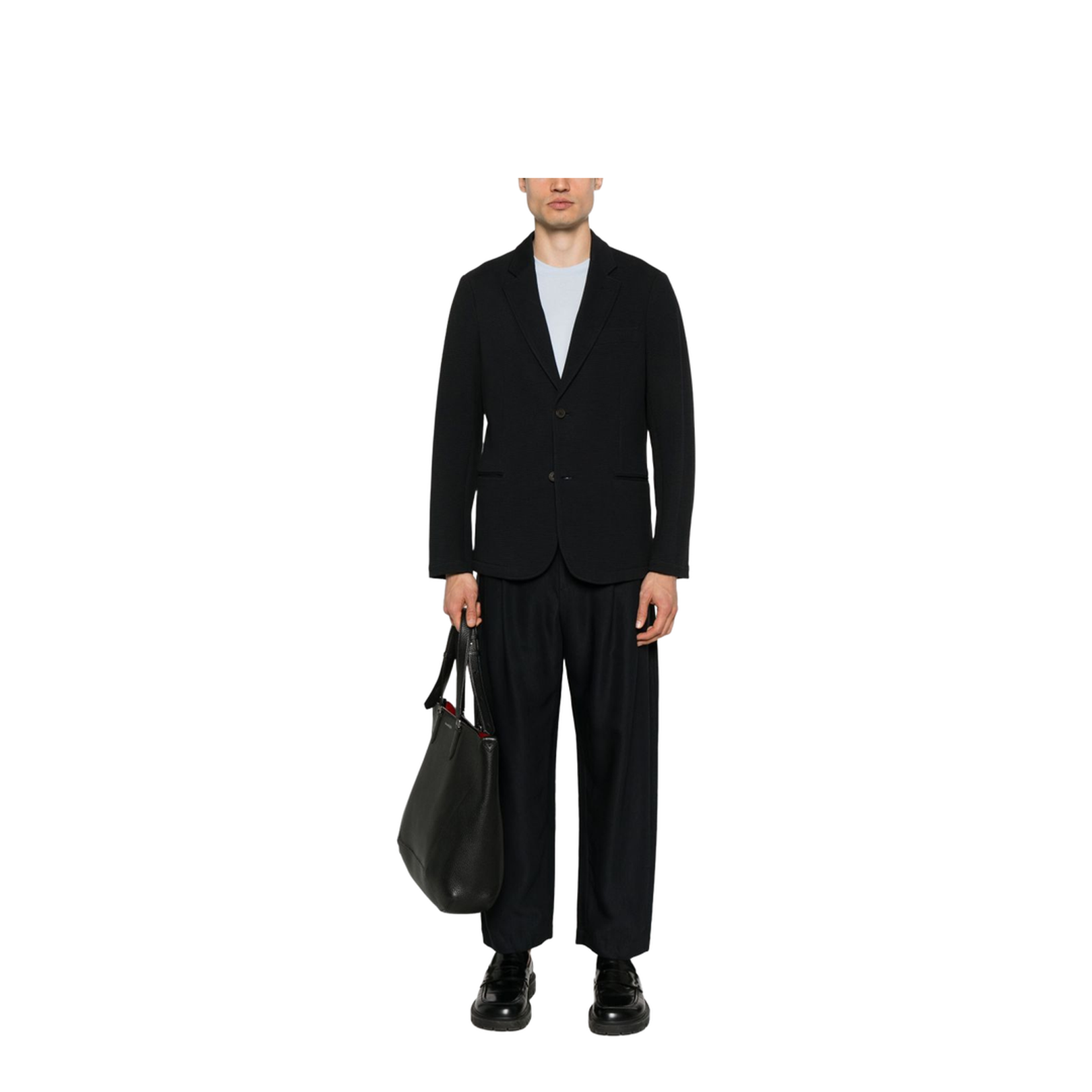 Travel Essentials Single-Breasted Blazer in Waffle Jersey