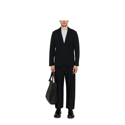 Travel Essentials Single-Breasted Blazer in Waffle Jersey
